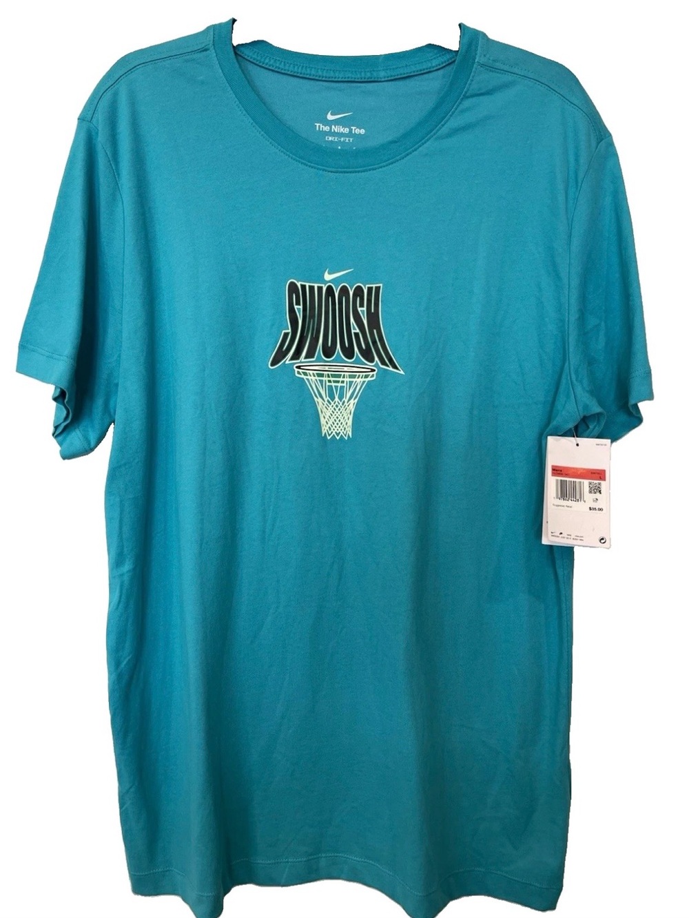 Nike Dri-FIT Graphic Tee Men's Size L NWT Geode Teal